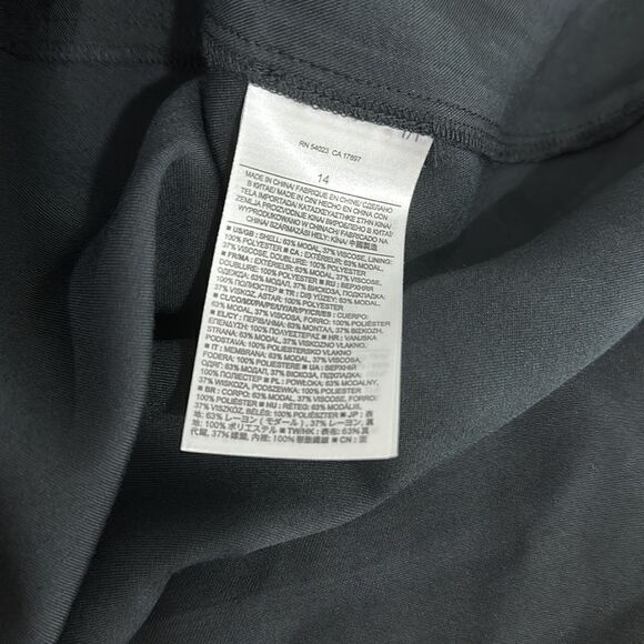 Banana Republic Black Sleeveless Scoop Neck Dress Size 14 - Picture 5 of 9